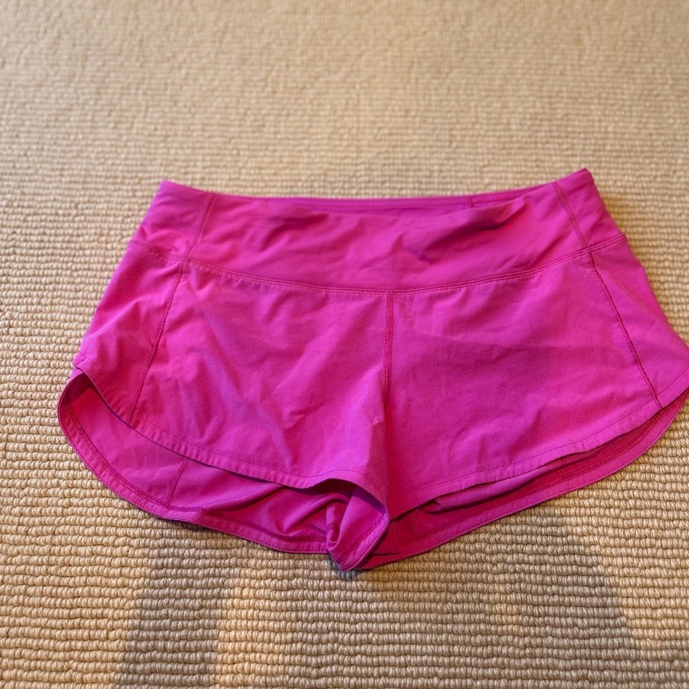 Lululemon Sonic Pink Shorts Size 6